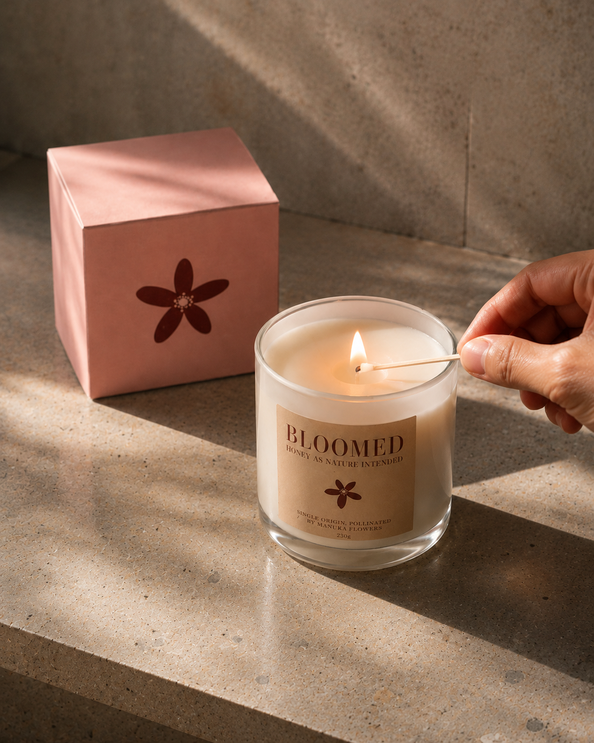 Bloomed candle