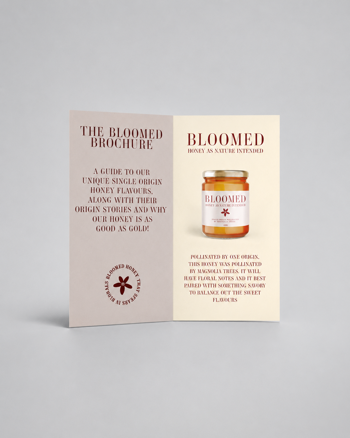 Bloomed open brochure