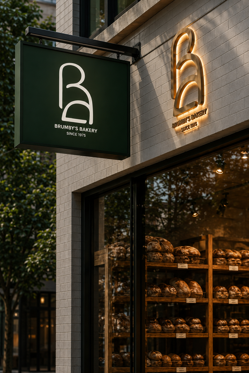 Brumbys monogram storefront