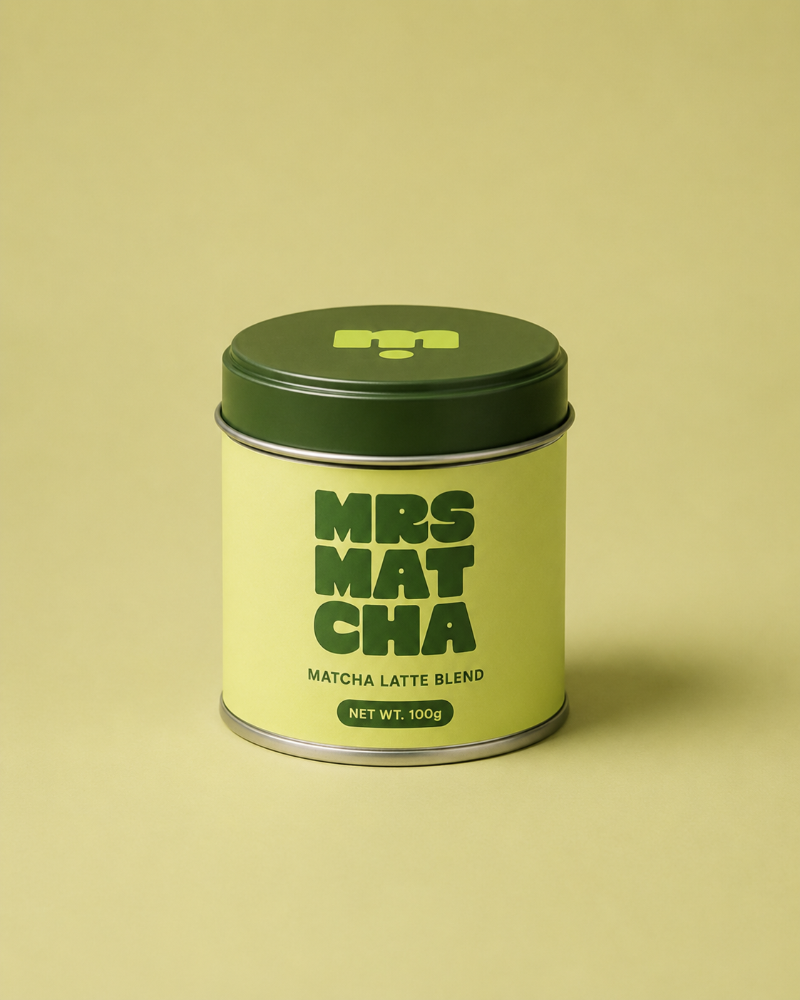 Mrs Matcha latte blend tin