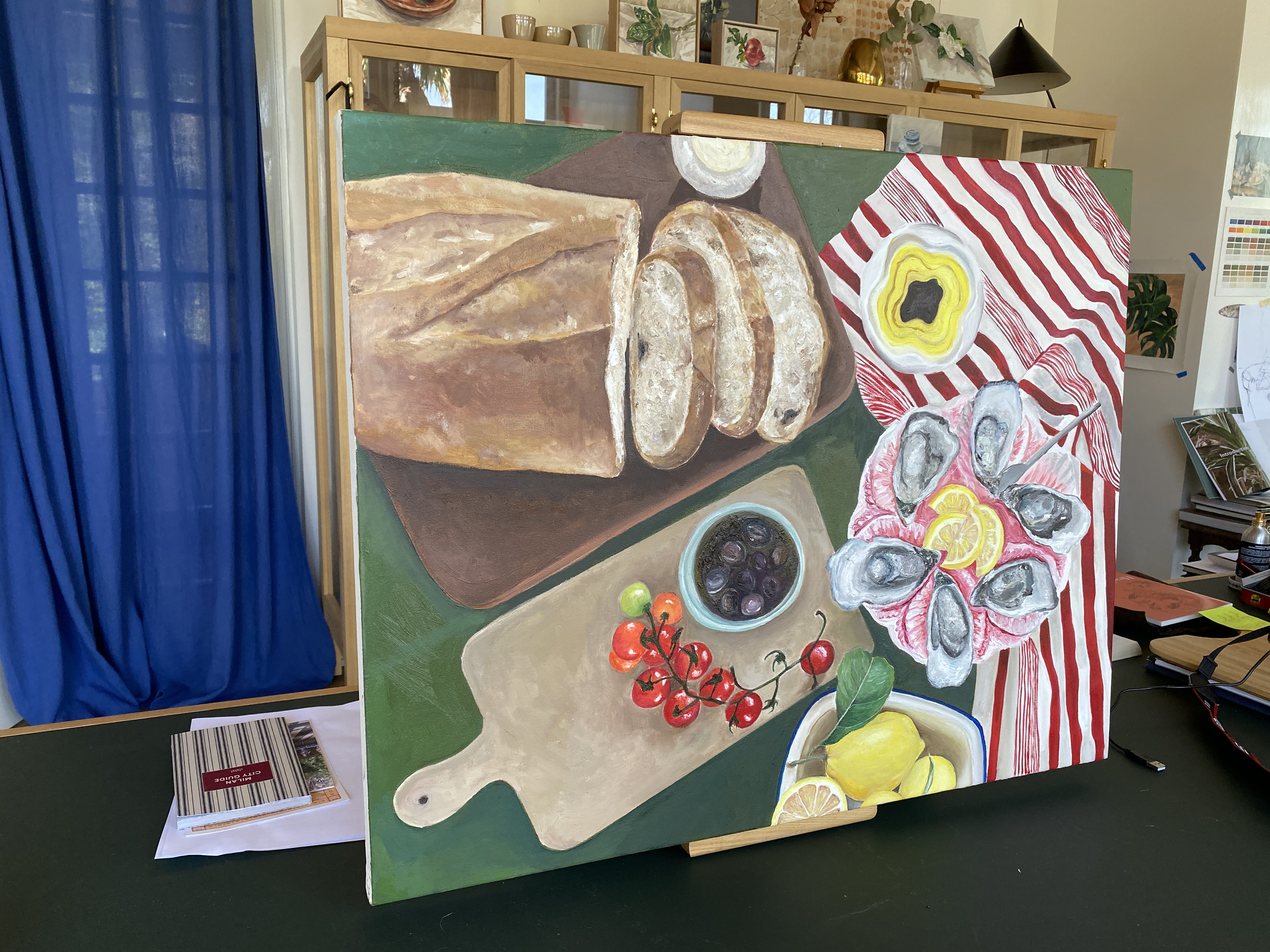Studio still life setup